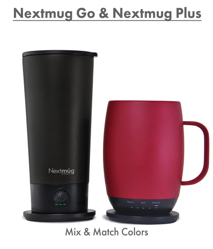 Nextmug Plus (18 oz.) & Nextmug Go (16 oz.) Bundle