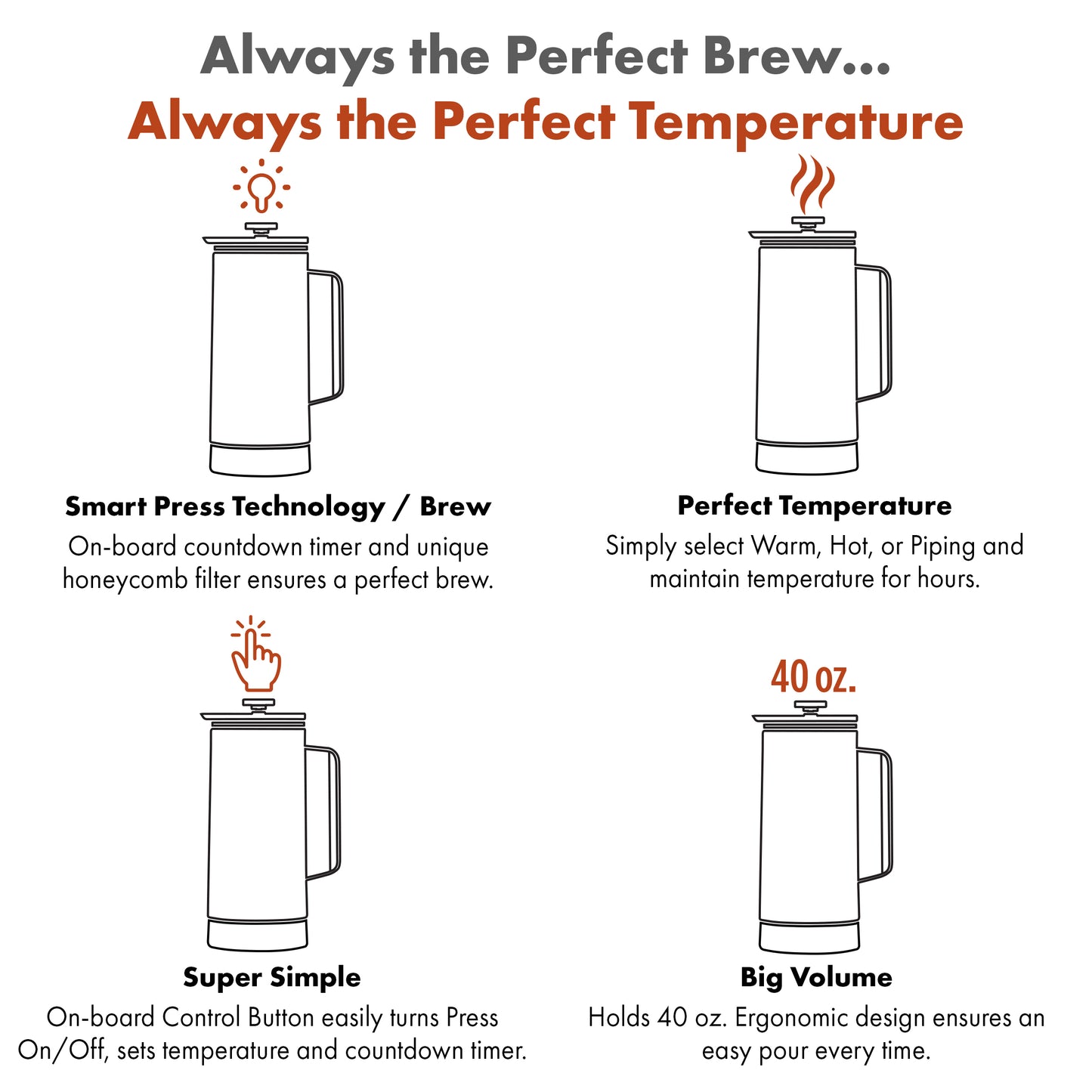 Nextmug French Press (40 oz.)