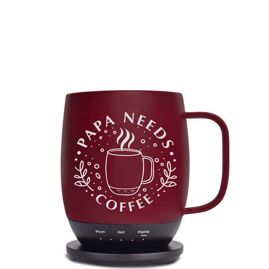 Nextmug (14 oz.) - Temperature-Controlled, Self-Heating Everyday Mug